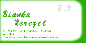 bianka merczel business card